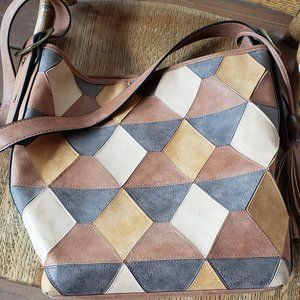 Leather over the shoulder purse